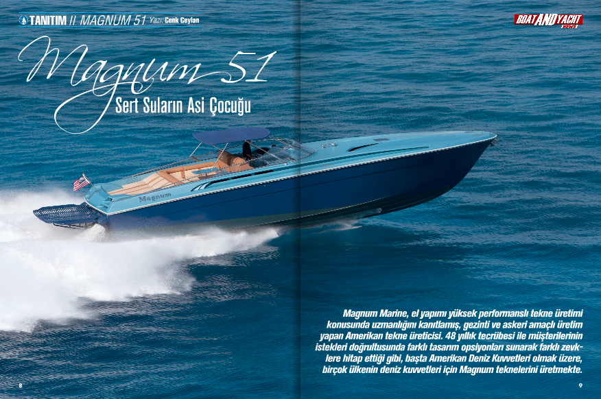 Magnum Marine 51 Featured In Boat & Yacht News - Turkey